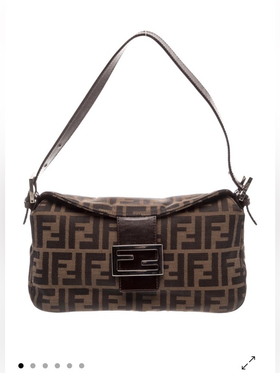 Fendi Handbags - Fendi Zucca FF Baguette Vintage